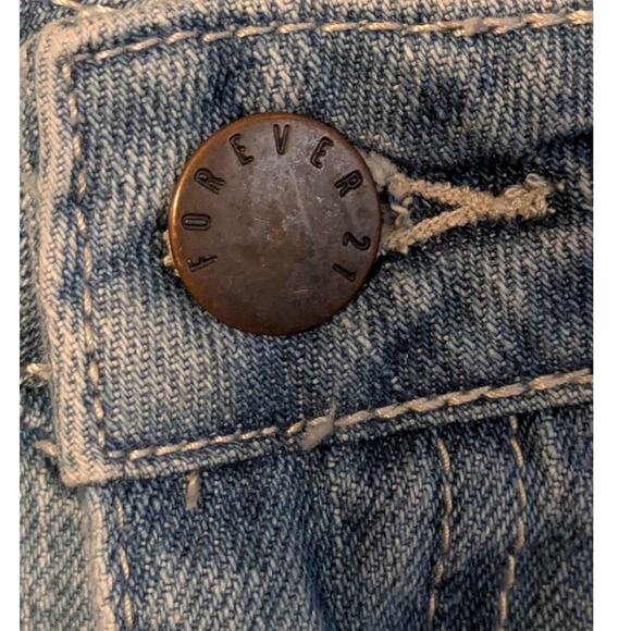 Forever 21 Women 29 Denim Mini Skirt Y2K Indie Streetwear Patchwork Retro Casual - Picture 4 of 6